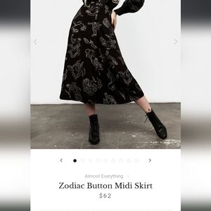 Disturbia Zodiac Midi Skirt
